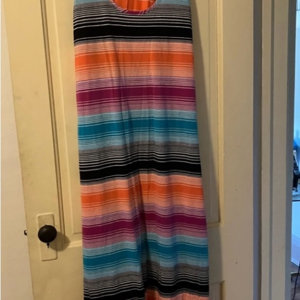 Women’s Mix&Co Size 3 Maxi Dress Multicolor